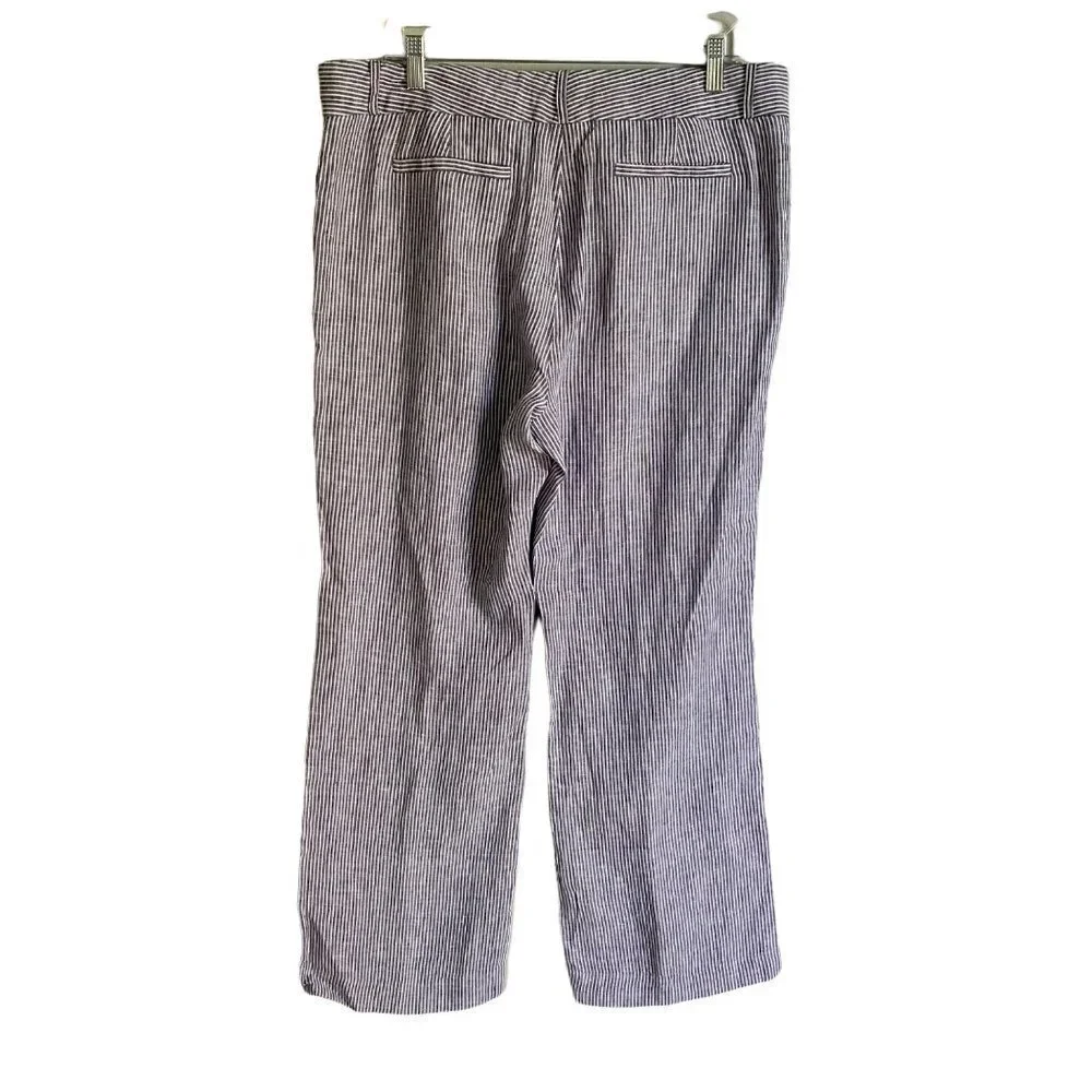Banana Republic Linen Trousers 718 Martin Fit Size 14